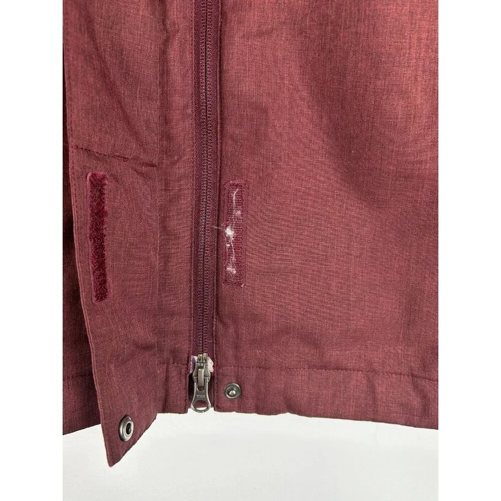 The North Face Women's Medium Jacket DryVent Burgundy Full Zip Pockets